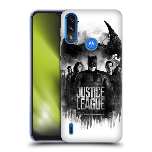 Zack Snyder's Justice League Snyder Cut Composed Art Group Watercolour Soft Gel Case for Motorola Moto E7 Power / Moto E7i Power