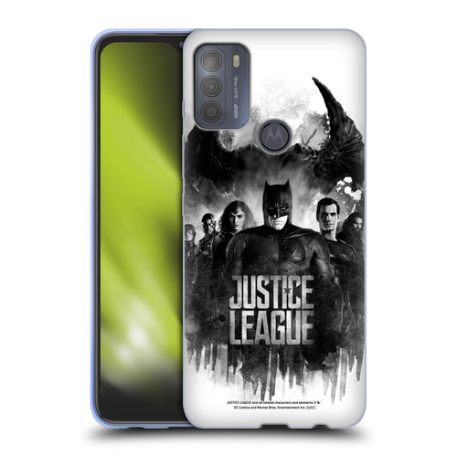 Zack Snyder's Justice League Snyder Cut Composed Art Group Watercolour Soft Gel Case for Motorola Moto G50