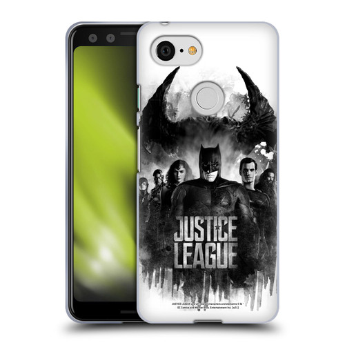 Zack Snyder's Justice League Snyder Cut Composed Art Group Watercolour Soft Gel Case for Google Pixel 3