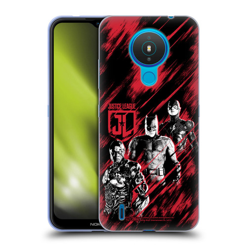 Zack Snyder's Justice League Snyder Cut Composed Art Cyborg, Batman, And Flash Soft Gel Case for Nokia 1.4