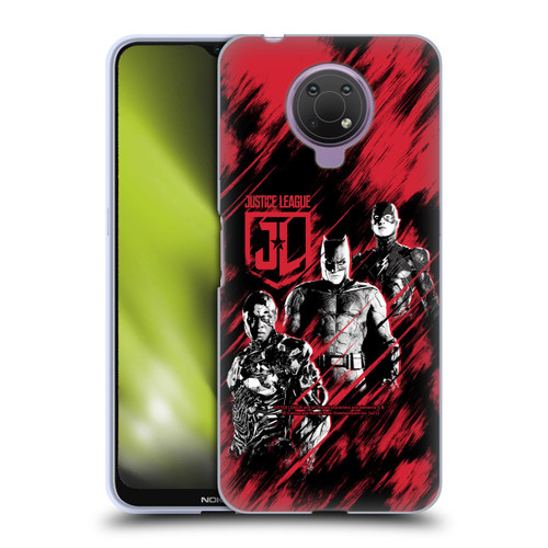 Zack Snyder's Justice League Snyder Cut Composed Art Cyborg, Batman, And Flash Soft Gel Case for Nokia G10