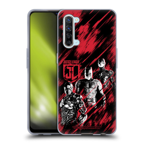 Zack Snyder's Justice League Snyder Cut Composed Art Cyborg, Batman, And Flash Soft Gel Case for OPPO Find X2 Lite 5G