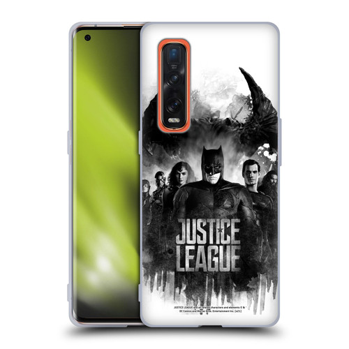 Zack Snyder's Justice League Snyder Cut Composed Art Group Watercolour Soft Gel Case for OPPO Find X2 Pro 5G
