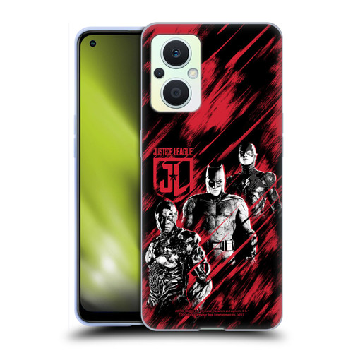 Zack Snyder's Justice League Snyder Cut Composed Art Cyborg, Batman, And Flash Soft Gel Case for OPPO Reno8 Lite