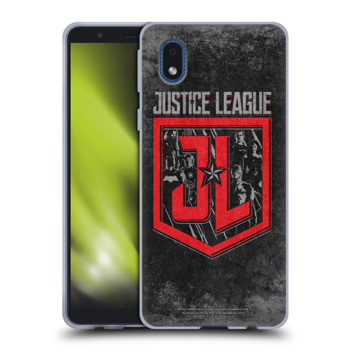 Zack Snyder's Justice League Snyder Cut Composed Art Group Logo Soft Gel Case for Samsung Galaxy A01 Core (2020)