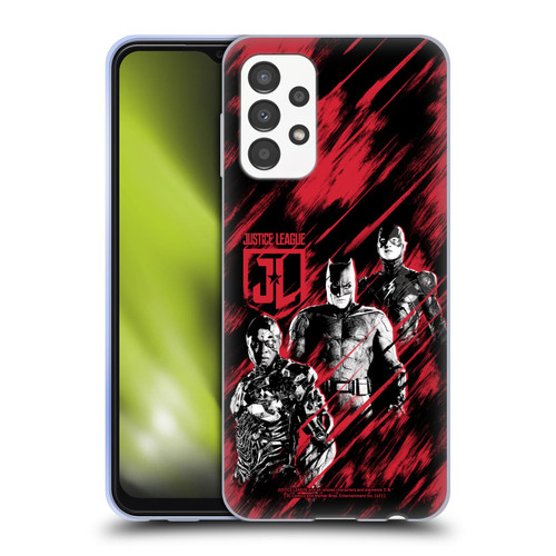Zack Snyder's Justice League Snyder Cut Composed Art Cyborg, Batman, And Flash Soft Gel Case for Samsung Galaxy A13 (2022)
