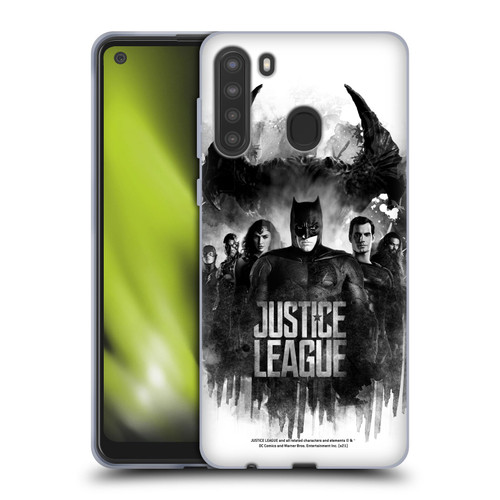 Zack Snyder's Justice League Snyder Cut Composed Art Group Watercolour Soft Gel Case for Samsung Galaxy A21 (2020)