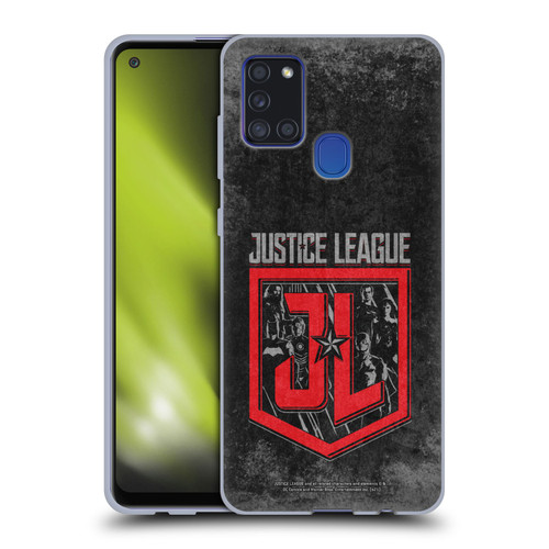 Zack Snyder's Justice League Snyder Cut Composed Art Group Logo Soft Gel Case for Samsung Galaxy A21s (2020)