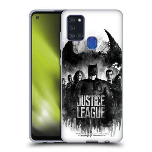 Zack Snyder's Justice League Snyder Cut Composed Art Group Watercolour Soft Gel Case for Samsung Galaxy A21s (2020)