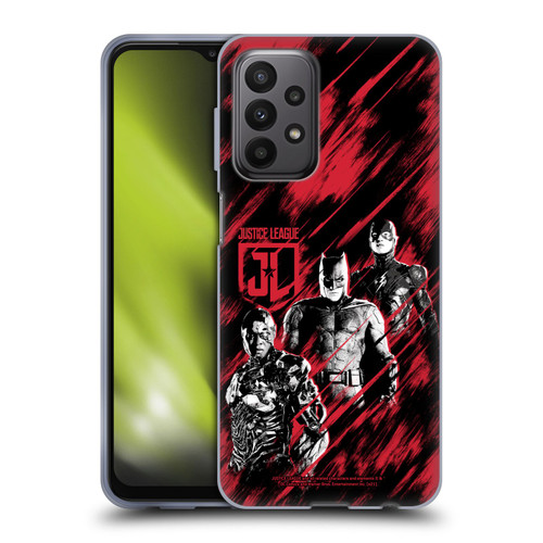 Zack Snyder's Justice League Snyder Cut Composed Art Cyborg, Batman, And Flash Soft Gel Case for Samsung Galaxy A23 / 5G (2022)