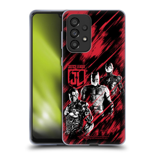 Zack Snyder's Justice League Snyder Cut Composed Art Cyborg, Batman, And Flash Soft Gel Case for Samsung Galaxy A33 5G (2022)