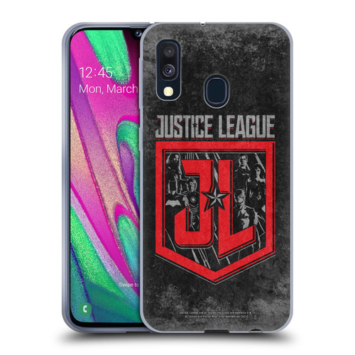 Zack Snyder's Justice League Snyder Cut Composed Art Group Logo Soft Gel Case for Samsung Galaxy A40 (2019)