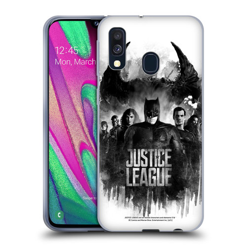 Zack Snyder's Justice League Snyder Cut Composed Art Group Watercolour Soft Gel Case for Samsung Galaxy A40 (2019)