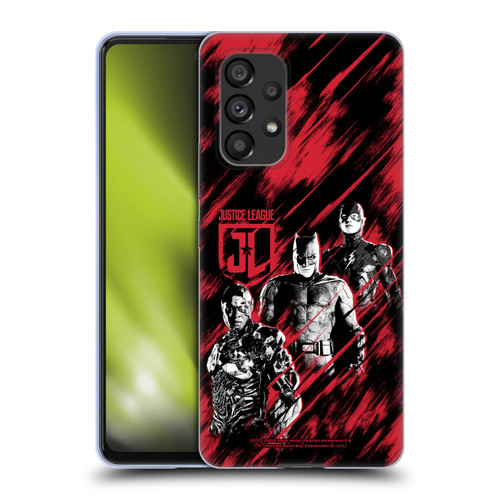 Zack Snyder's Justice League Snyder Cut Composed Art Cyborg, Batman, And Flash Soft Gel Case for Samsung Galaxy A53 5G (2022)