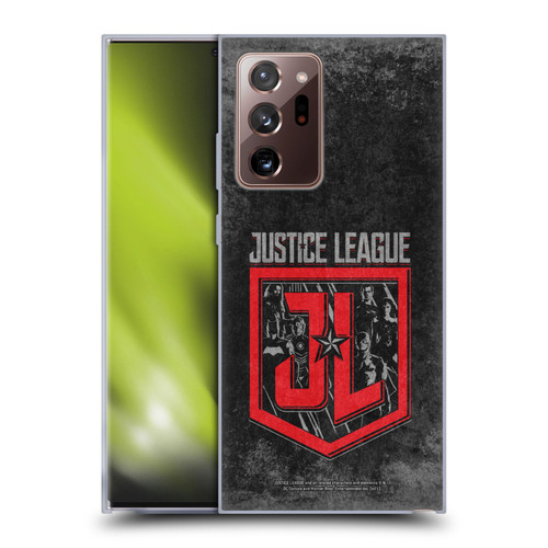Zack Snyder's Justice League Snyder Cut Composed Art Group Logo Soft Gel Case for Samsung Galaxy Note20 Ultra / 5G