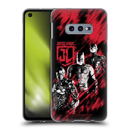 Zack Snyder's Justice League Snyder Cut Composed Art Cyborg, Batman, And Flash Soft Gel Case for Samsung Galaxy S10e