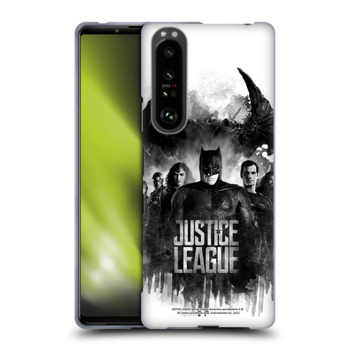 Zack Snyder's Justice League Snyder Cut Composed Art Group Watercolour Soft Gel Case for Sony Xperia 1 III