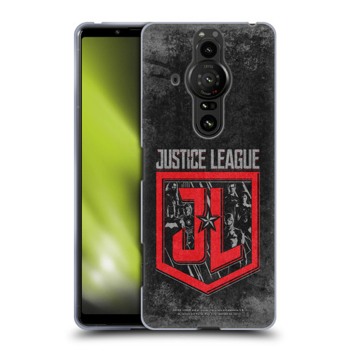 Zack Snyder's Justice League Snyder Cut Composed Art Group Logo Soft Gel Case for Sony Xperia Pro-I