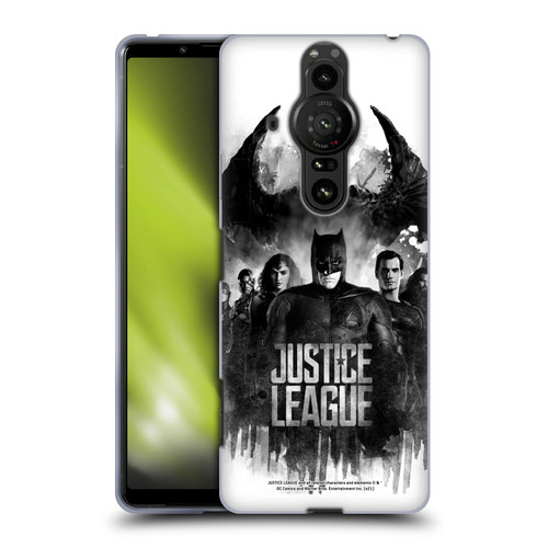 Zack Snyder's Justice League Snyder Cut Composed Art Group Watercolour Soft Gel Case for Sony Xperia Pro-I