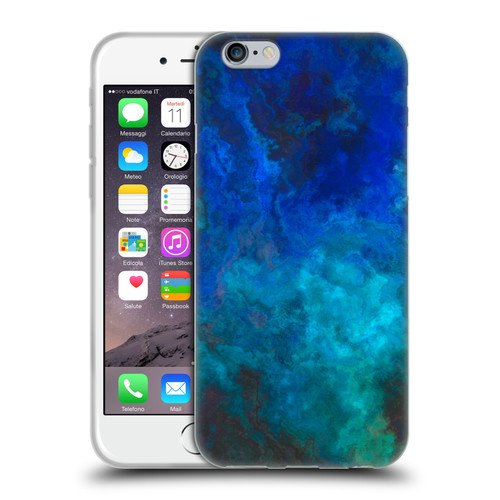 LebensArt Textures Blue Malachit Soft Gel Case for Apple iPhone 6 / iPhone 6s