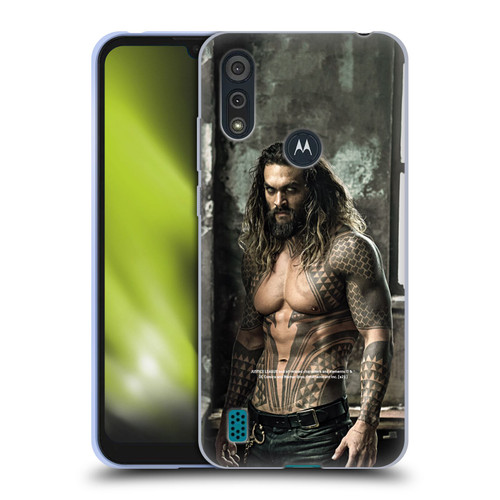 Zack Snyder's Justice League Snyder Cut Photography Aquaman Soft Gel Case for Motorola Moto E6s (2020)
