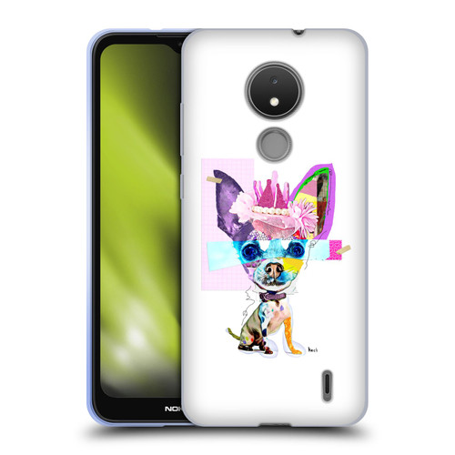 Michel Keck Animal Collage Chihuahua Soft Gel Case for Nokia C21