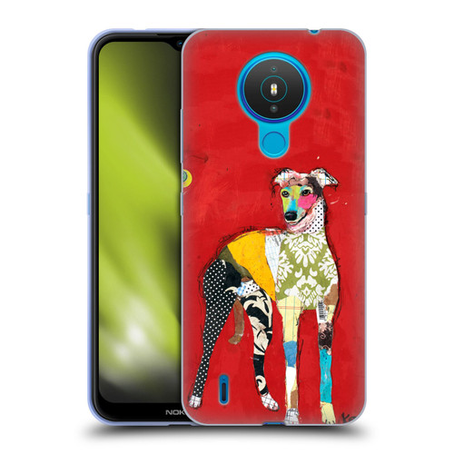 Michel Keck Dogs 2 Greyhound Soft Gel Case for Nokia 1.4