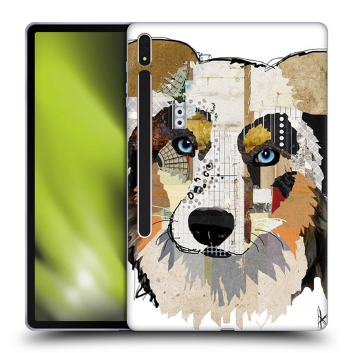 Michel Keck Dogs 3 Australian Shepherd Soft Gel Case for Samsung Galaxy Tab S8 Plus