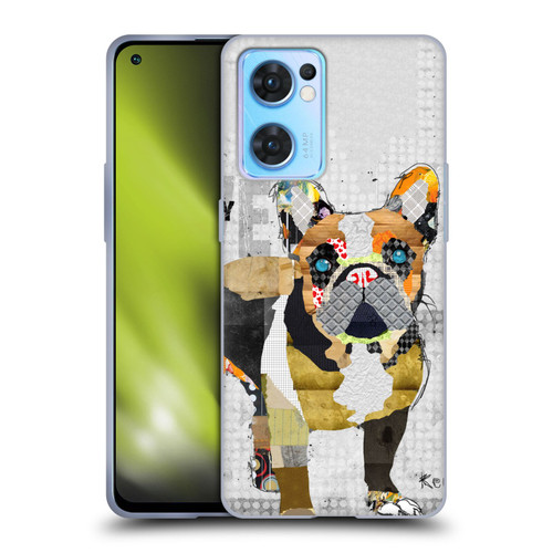 Michel Keck Dogs 4 French Bulldog Soft Gel Case for OPPO Reno7 5G / Find X5 Lite