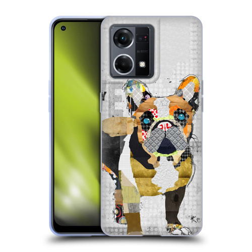 Michel Keck Dogs 4 French Bulldog Soft Gel Case for OPPO Reno8 4G