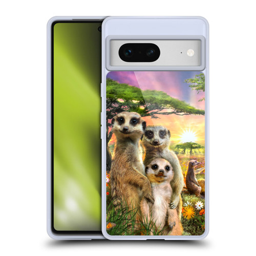Aimee Stewart Animals Meerkats Soft Gel Case for Google Pixel 7