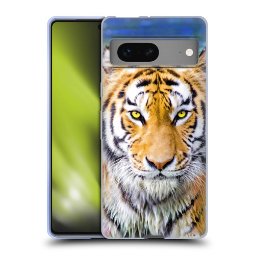 Aimee Stewart Animals Tiger and Lily Soft Gel Case for Google Pixel 7