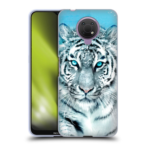 Aimee Stewart Animals White Tiger Soft Gel Case for Nokia G10