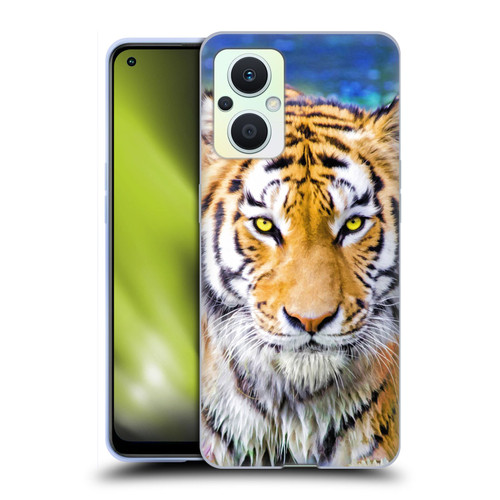 Aimee Stewart Animals Tiger and Lily Soft Gel Case for OPPO Reno8 Lite