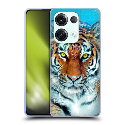 Aimee Stewart Animals Yellow Tiger Soft Gel Case for OPPO Reno8 Pro
