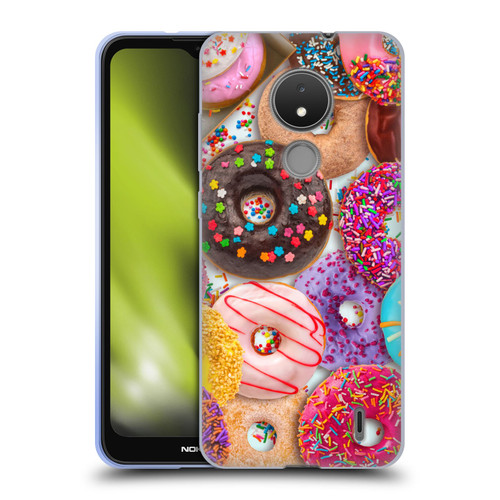 Aimee Stewart Colourful Sweets Donut Noms Soft Gel Case for Nokia C21