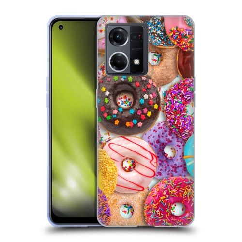Aimee Stewart Colourful Sweets Donut Noms Soft Gel Case for OPPO Reno8 4G