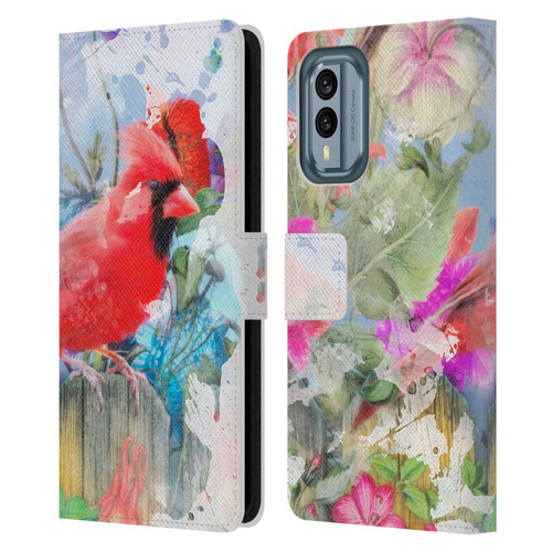 Aimee Stewart Assorted Designs Birds And Bloom Leather Book Wallet Case Cover For Nokia X30
