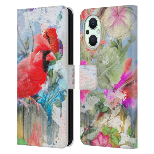 Aimee Stewart Assorted Designs Birds And Bloom Leather Book Wallet Case Cover For OPPO Reno8 Lite