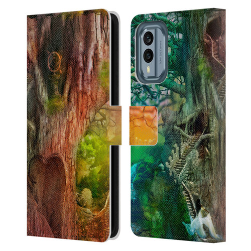 Aimee Stewart Fantasy Dream Tree Leather Book Wallet Case Cover For Nokia X30