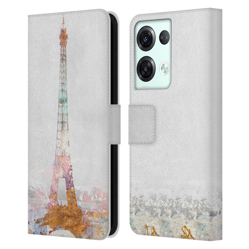 Aimee Stewart Landscapes Paris Color Splash Leather Book Wallet Case Cover For OPPO Reno8 Pro