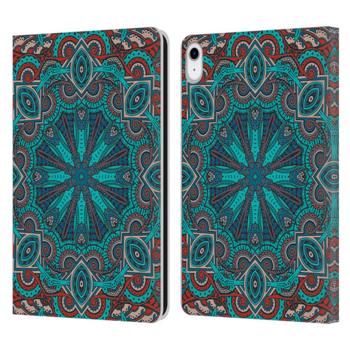 Aimee Stewart Mandala Moroccan Sea Leather Book Wallet Case Cover For Apple iPad 10.9 (2022)