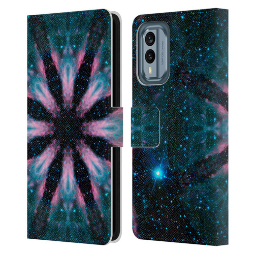 Aimee Stewart Mandala Galactic Leather Book Wallet Case Cover For Nokia X30