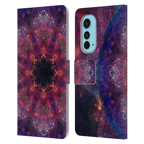 Aimee Stewart Mandala Galactic 2 Leather Book Wallet Case Cover For Motorola Edge (2022)