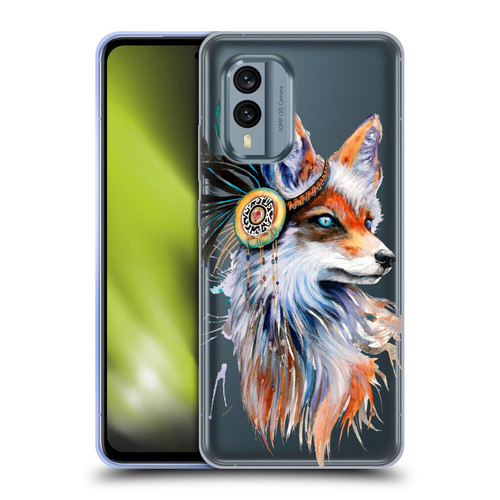 Pixie Cold Animals Fox Soft Gel Case for Nokia X30