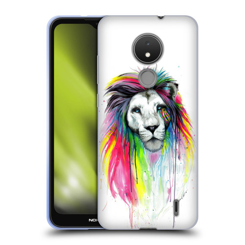 Pixie Cold Cats Rainbow Mane Soft Gel Case for Nokia C21