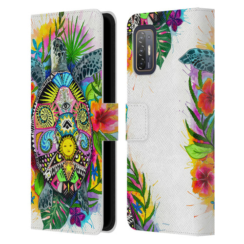 Pixie Cold Animals Turtle Life Leather Book Wallet Case Cover For HTC Desire 21 Pro 5G