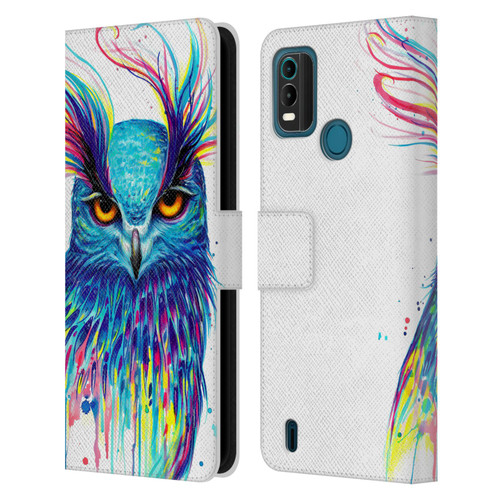 Pixie Cold Animals Into The Blue Leather Book Wallet Case Cover For Nokia G11 Plus