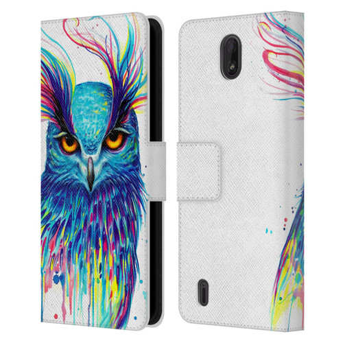 Pixie Cold Animals Into The Blue Leather Book Wallet Case Cover For Nokia C01 Plus/C1 2nd Edition