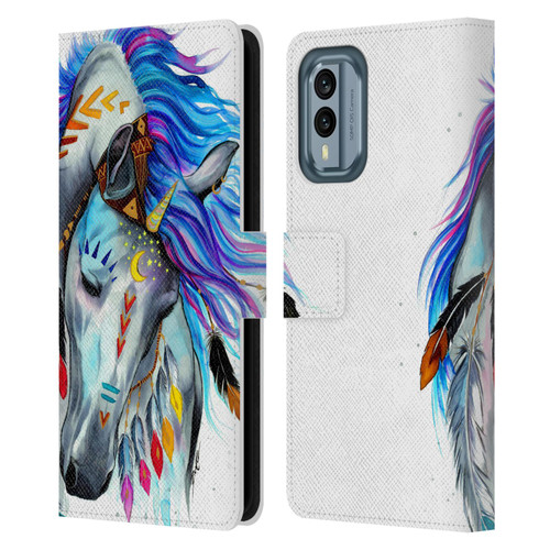 Pixie Cold Animals Spirit Leather Book Wallet Case Cover For Nokia X30